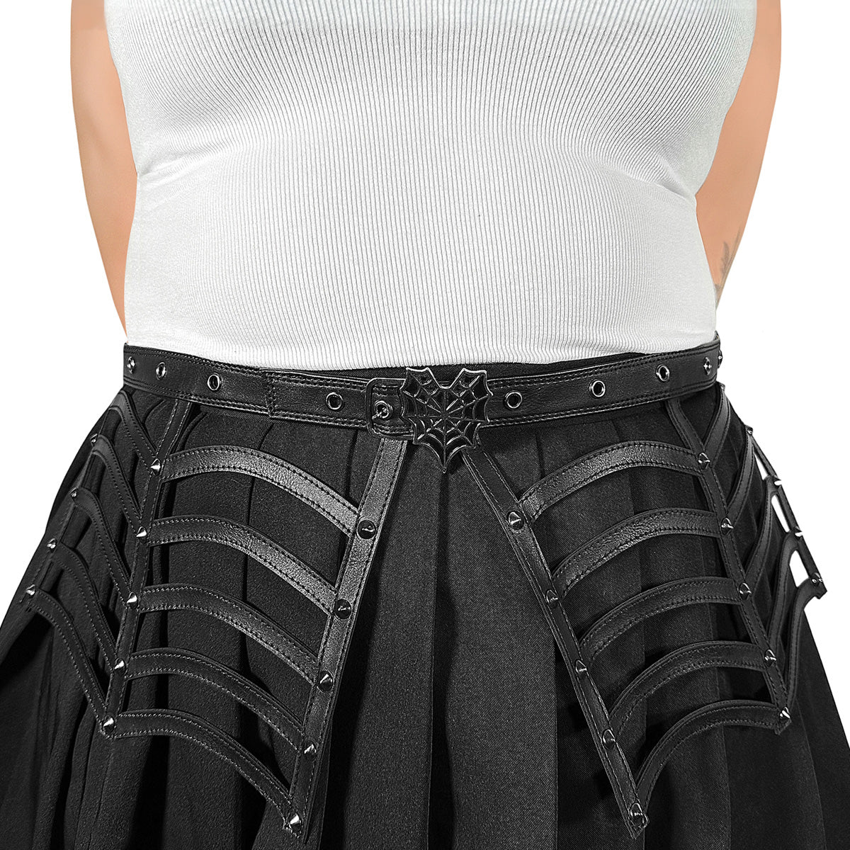 DemoniaCult DA 315 - Spiderweb Cut Out Belt