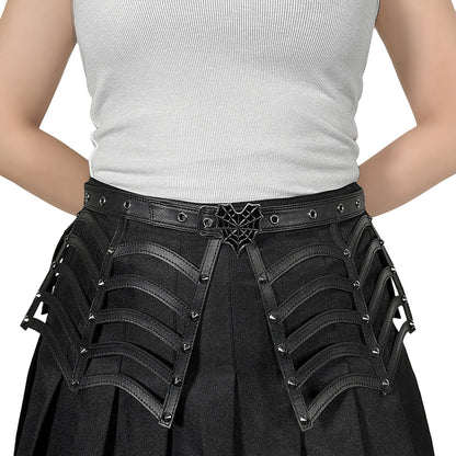 DemoniaCult DA 315 - Spiderweb Cut Out Belt