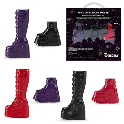 DemoniaCult Miniature Boots Ornament Set of 6