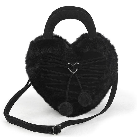 DemoniaCult HB 631 - Heart Shaped Purse