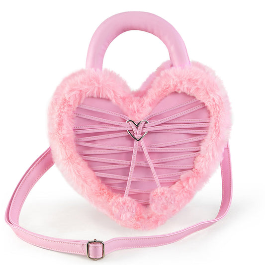 DemoniaCult HB 631 - Heart Shaped Purse