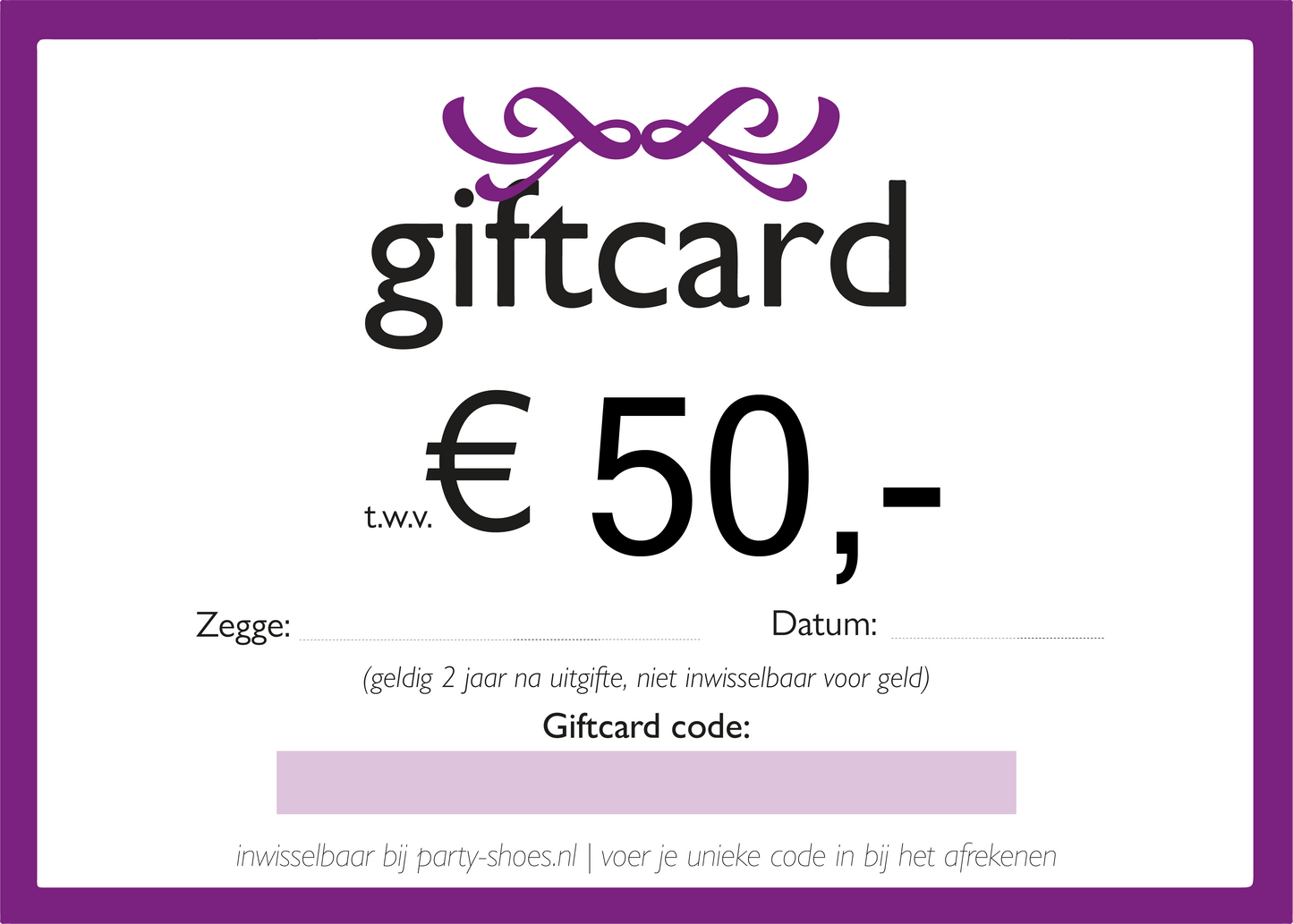 Party-shoes Giftcard
