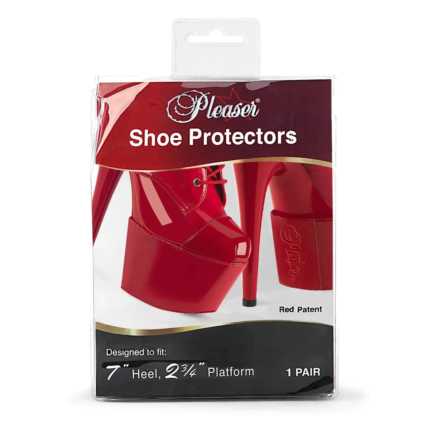 7" | Pleaser Shoe Protectors Rood