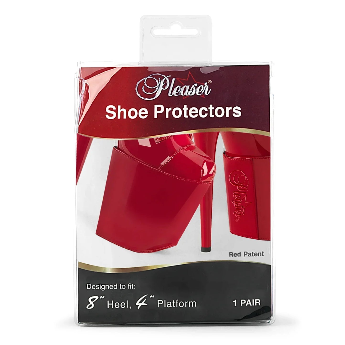 8" | Pleaser Shoe Protectors Rood