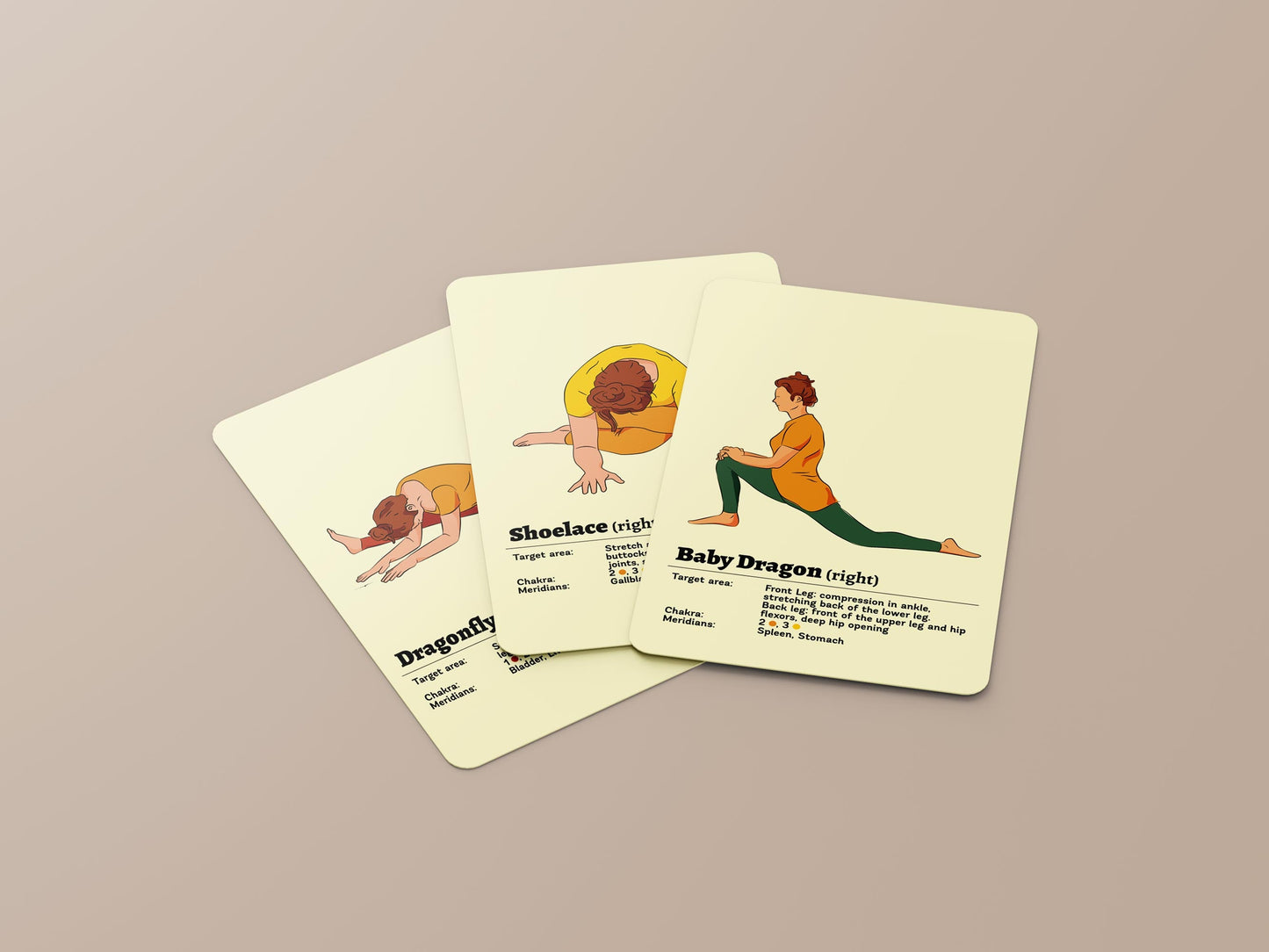 Yin Yoga Cards • Set 1 (English Edition)